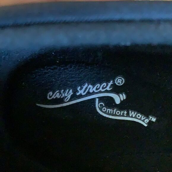Size 7 1/2 Easy Street Comfort Wave black shoes NEW - Picture 5 of 6